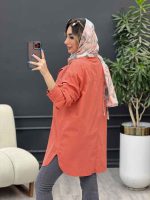 مانتو سر جیب دکمه نهال کد 4876 - تصویر 13