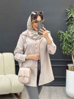 مانتو دو جیب پایین هلال آلاله کد 4873 - تصویر 16