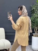 مانتو دو جیب پایین هلال آلاله کد 4873 - تصویر 15