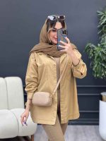 مانتو دو جیب سر شانه گلدوزی کد 4867 - تصویر 12