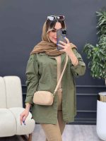 مانتو دو جیب سر شانه گلدوزی کد 4867 - تصویر 7