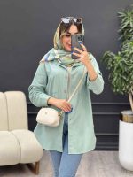 مانتو دو جیب پایین هلال آلاله کد 4873 - تصویر 9