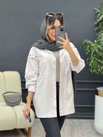 مانتو دو جیب سر شانه گلدوزی کد 4867 - تصویر 11