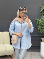 مانتو سرشانه پاگن پایین ریش کد 4880 - تصویر 20