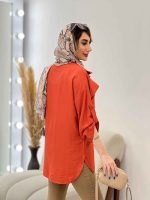 مانتو جلو بسته دو جیب نما کد 4882 - تصویر 17