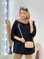 مانتو جلو بسته دو جیب نما کد 4882 - تصویر 5
