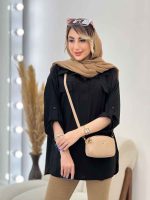 مانتو جلو بسته دو جیب نما کد 4882 - تصویر 15