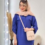 مانتو جلو بسته دو جیب نما کد 4882