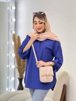 مانتو جلو بسته دو جیب نما کد 4882 - تصویر 13