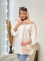 مانتو جلو بسته دو جیب نما کد 4882 - تصویر 12