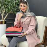 مانتو سر جیب دکمه نهال کد 4876