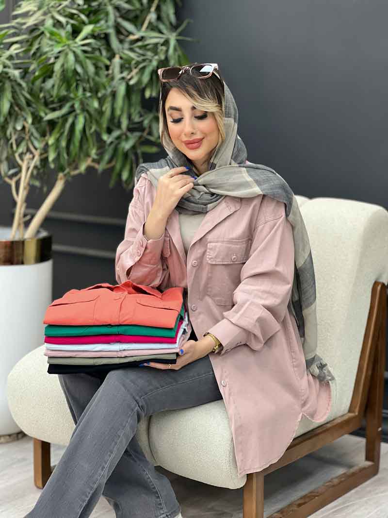 IMG_2397 مانتو سر جیب دکمه نهال کد 4876 - تصویر 1
