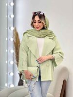 مانتو تک دکمه دو جیب کیف دار کد 4835 - تصویر 3