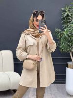 مانتو جیب نما بغل سه دکمه کد 4951 - تصویر 20
