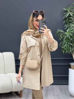 مانتو جیب نما بغل سه دکمه کد 4951 - تصویر 19