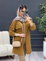 مانتو جیب نما بغل سه دکمه کد 4883 - تصویر 18