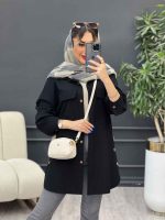 مانتو جیب نما بغل سه دکمه کد 4951 - تصویر 8