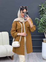 مانتو جیب نما بغل سه دکمه کد 4951 - تصویر 10