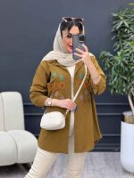 مانتو لینن طرح لوزی کد 4884 - تصویر 6