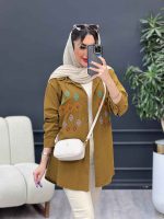 مانتو لینن طرح لوزی کد 4884 - تصویر 12