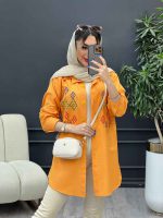 مانتو لینن طرح لوزی کد 4884 - تصویر 11
