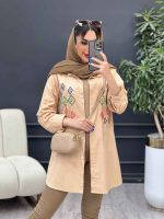 مانتو لینن طرح لوزی کد 4884 - تصویر 10