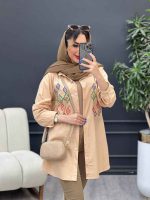مانتو لینن طرح لوزی کد 4884 - تصویر 5