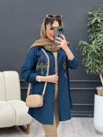 مانتو لینن طرح لوزی کد 4884 - تصویر 9