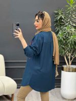 مانتو لینن طرح لوزی کد 4884 - تصویر 14