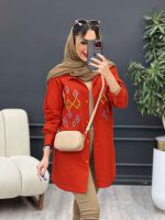 مانتو لینن طرح لوزی کد 4884 - تصویر 8