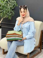 مانتو جیب نما بغل سه دکمه کد 4951 - تصویر 16