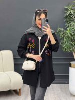 مانتو لینن طرح لوزی کد 4884 - تصویر 4