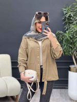 مانتو دو جیب پایین بند دار کد 4811 - تصویر 9