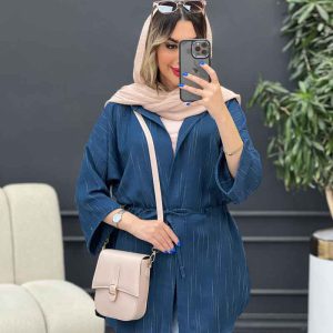 مانتو آستین پاکتی پایین هلال کد 4870