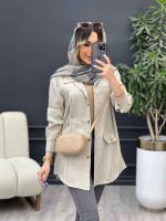 مانتو جیب نما دو پیله کد 4887 - تصویر 6