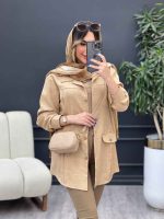 مانتو جیب نما دو پیله کد 4887 - تصویر 9
