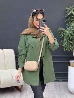 مانتو لینن دو جیب پایین هلال آلا کد 4782 - تصویر 18