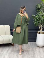 کت و پیراهن کمر پیله دار کد 4909 - تصویر 5
