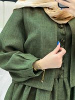 کت و پیراهن کمر پیله دار کد 4909 - تصویر 17
