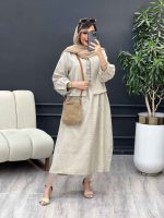 کت و پیراهن کمر پیله دار کد 4909 - تصویر 20