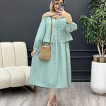 کت و پیراهن کمر پیله دار کد 4909