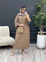 پیراهن بلند کمر گت تک جیب کد 4900 - تصویر 11