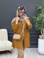 مانتو آستین پیله بغل سگک کد 4888 - تصویر 7