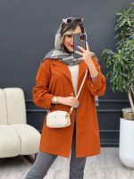مانتو لینن رنگی تک جیب کد 4885 - تصویر 2