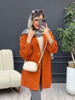 مانتو لینن رنگی تک جیب کد 4885 - تصویر 14
