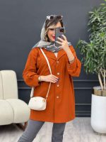 مانتو لینن رنگی تک جیب کد 4885 - تصویر 23
