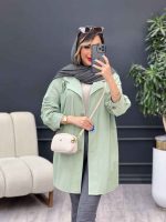 مانتو لینن رنگی تک جیب کد 4885 - تصویر 21