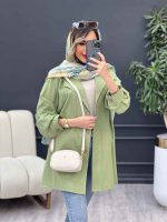 مانتو لینن رنگی تک جیب کد 4885 - تصویر 15