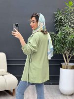 مانتو آستین پیله بغل سگک کد 4888 - تصویر 18