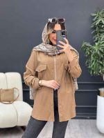 مانتو دو جیب پیله آرتمیس کد 4899 - تصویر 7
